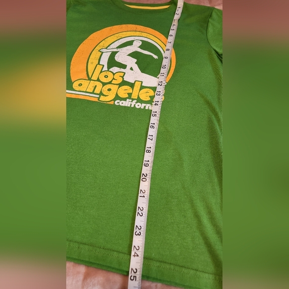 There Abouts Boys Green Retro Los Angeles Surfer Shirt - Picture 4 of 6
